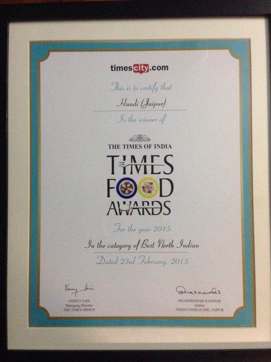 Times Food Award 2015
